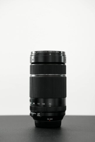 Without the hood and when contracted to minimum focal length, the Fuji 70-300 is quite small