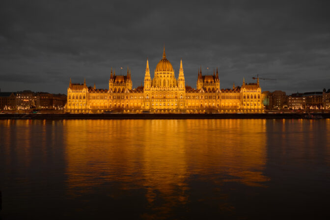 Hungarian parliament building after