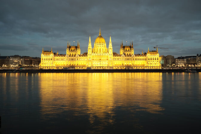 Hungarian parliament building before